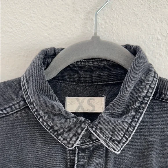 FREE PEOPLE Black Marci Coverall Denim Jumpsuit XS - Picture 7 of 8